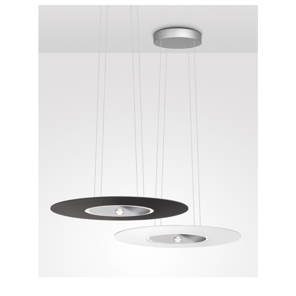 Lampada da sospensione Passepartout 55 Sopratavolo di Cini & Nils in alluminio e acciaio SKU:0118-.