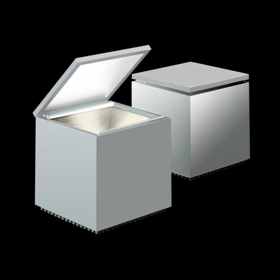 Lampada da tavolo Cuboluce Led argento di Cini & Nils in tecnopolimeri. Per interni SKU:288L